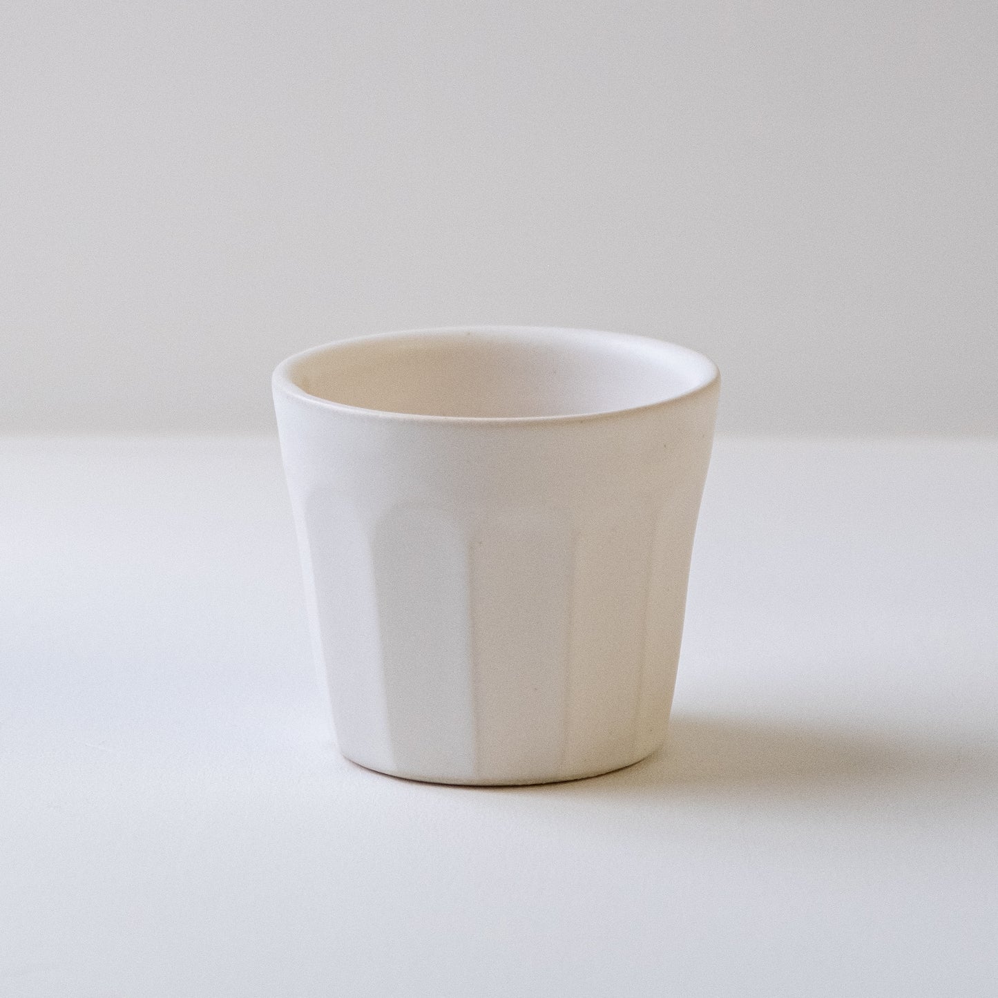 Flat White Cup & Saucer - Matte White