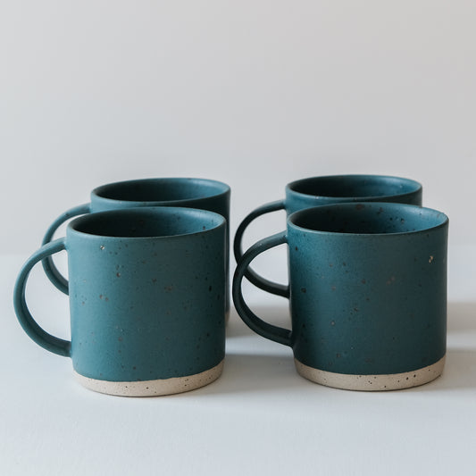 Nori Green & Speckled Mugs - Set of 4 SECONDS