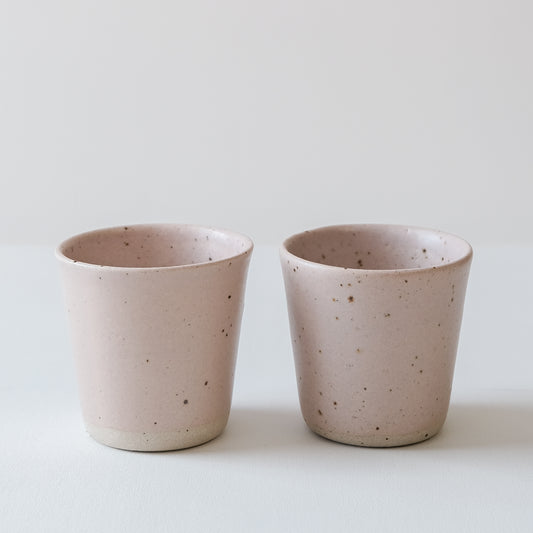 Feldspar Pink & Speckled Beakers - Set of 2 SECONDS