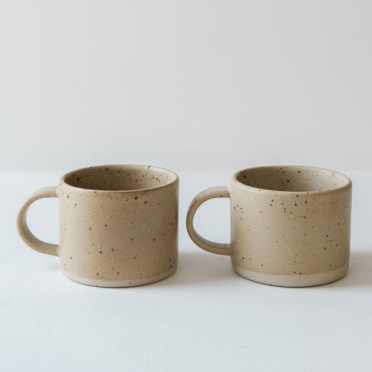 Spelt & Speckled Short Mugs - Set of 2 SECONDS