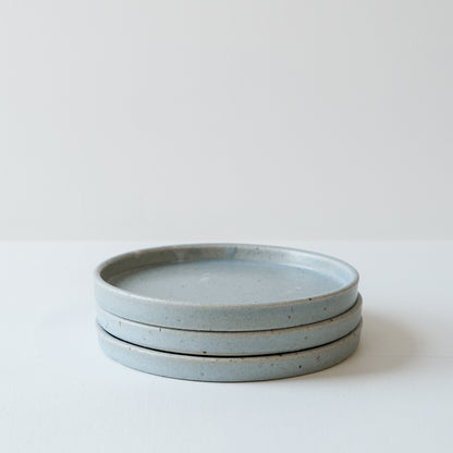 Everyday Cake Plates Linen Blue & Speckle - Set of 3 SECONDS