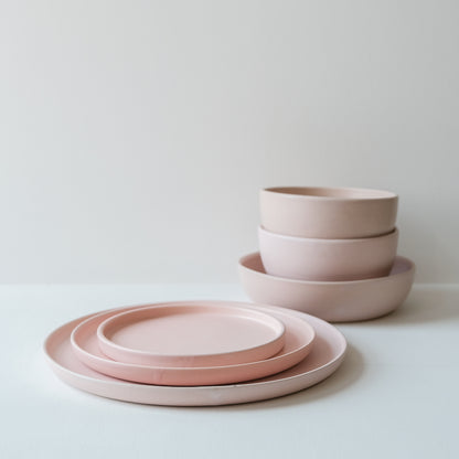 Set of Everyday Dinnerware Feldspar Pink - Set of 6 SECONDS