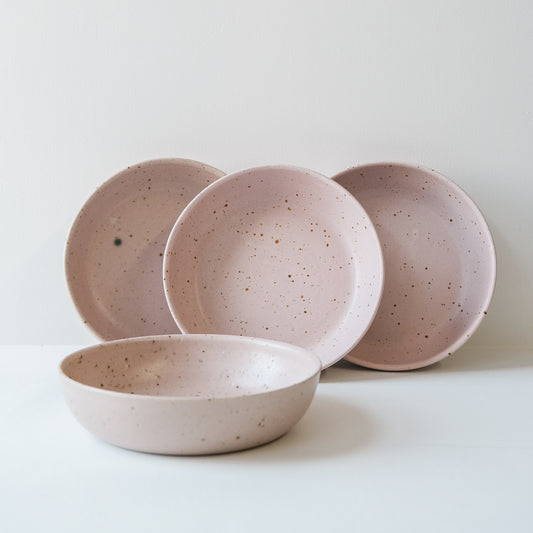 Pasta Bowl Feldspar Pink - Set of 4 SECONDS
