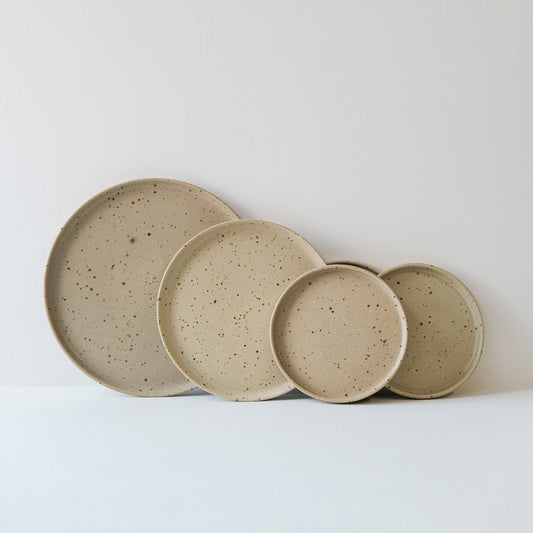 Set of Everyday Dinnerware Spelt & Speckle - Set of 5 SECONDS