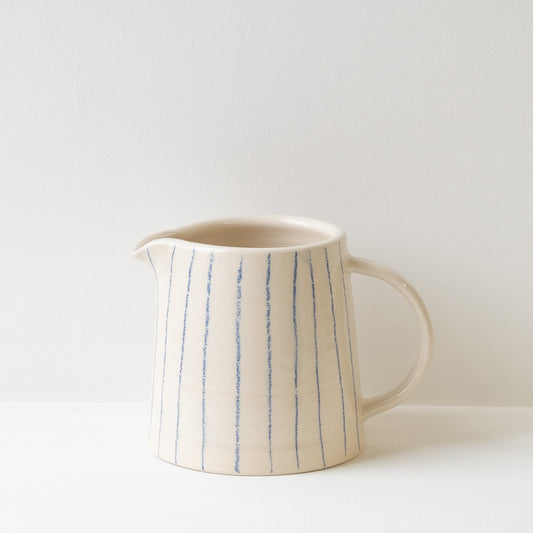 Blue Striped Coffee Medium Jug