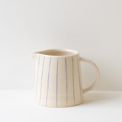 Blue Striped Coffee Medium Jug