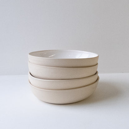 Everyday Pasta Bowls White - Set of 4 (SECONDS) - DOR & TAN