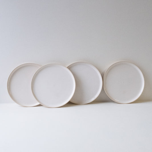 Side Plates White - Set of 4 (SECONDS) - DOR & TAN