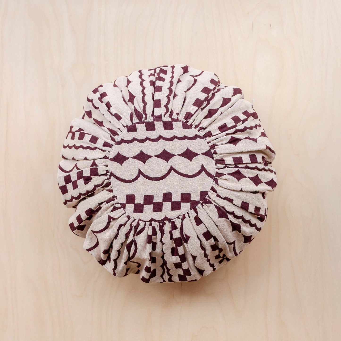 TBCo - Cotton Cushion Cover in Pink Checker Stripe - DOR & TAN