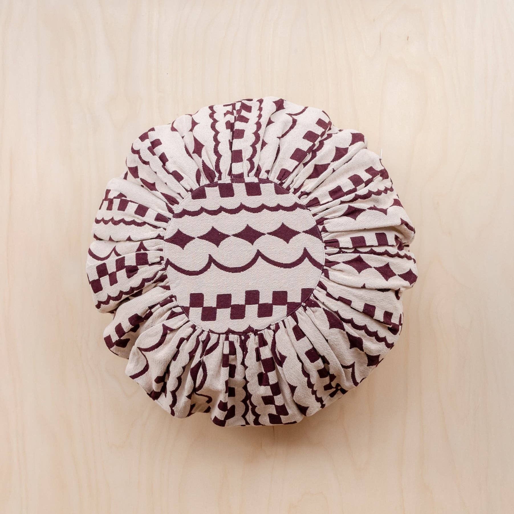 TBCo - Cotton Cushion Cover in Pink Checker Stripe - DOR & TAN