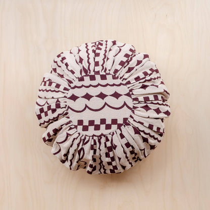 TBCo - Cotton Cushion Cover in Pink Checker Stripe - DOR & TAN