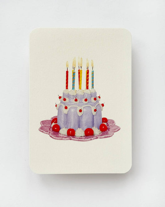 Greeting Card - Lavender Cream Blancmange