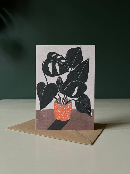 Greeting Card - Monstera