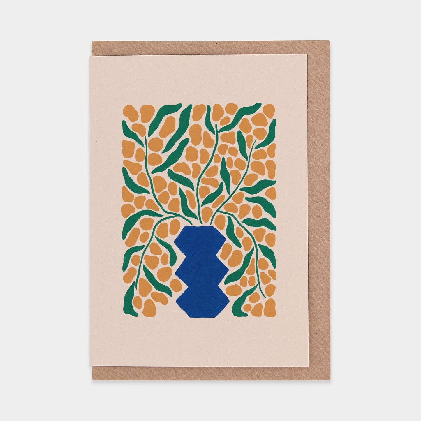 Card - Wattle in Blue Vase