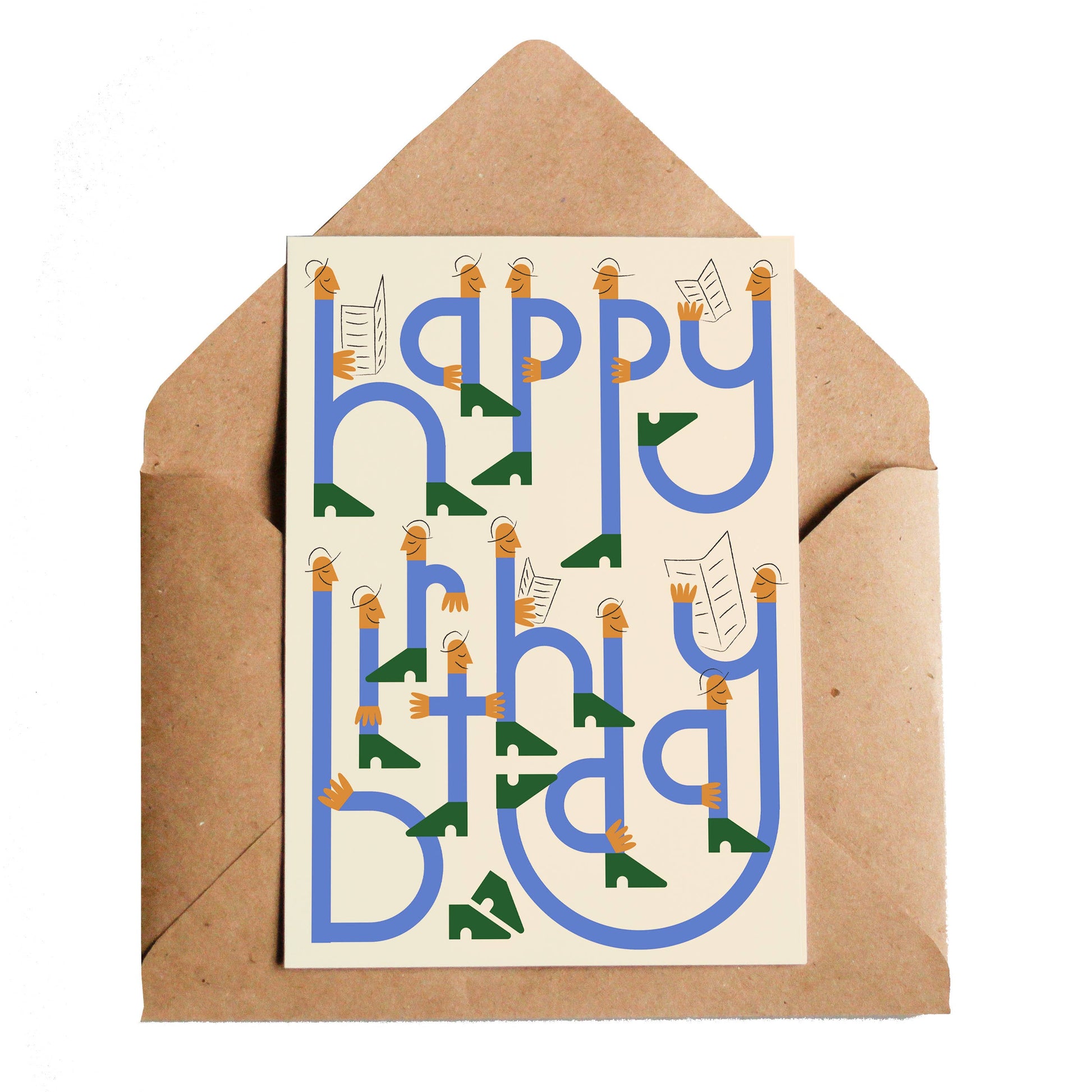 Lottie Hall Studio - Birthday Press - DOR & TAN