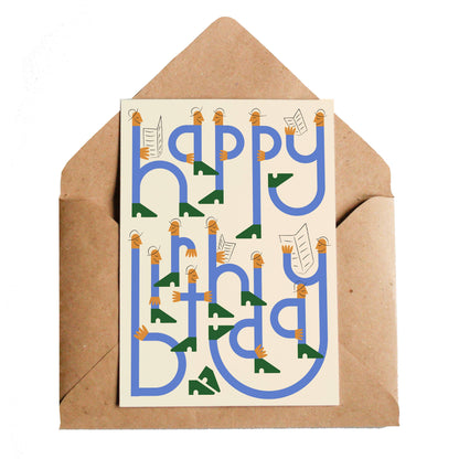 Lottie Hall Studio - Birthday Press - DOR & TAN
