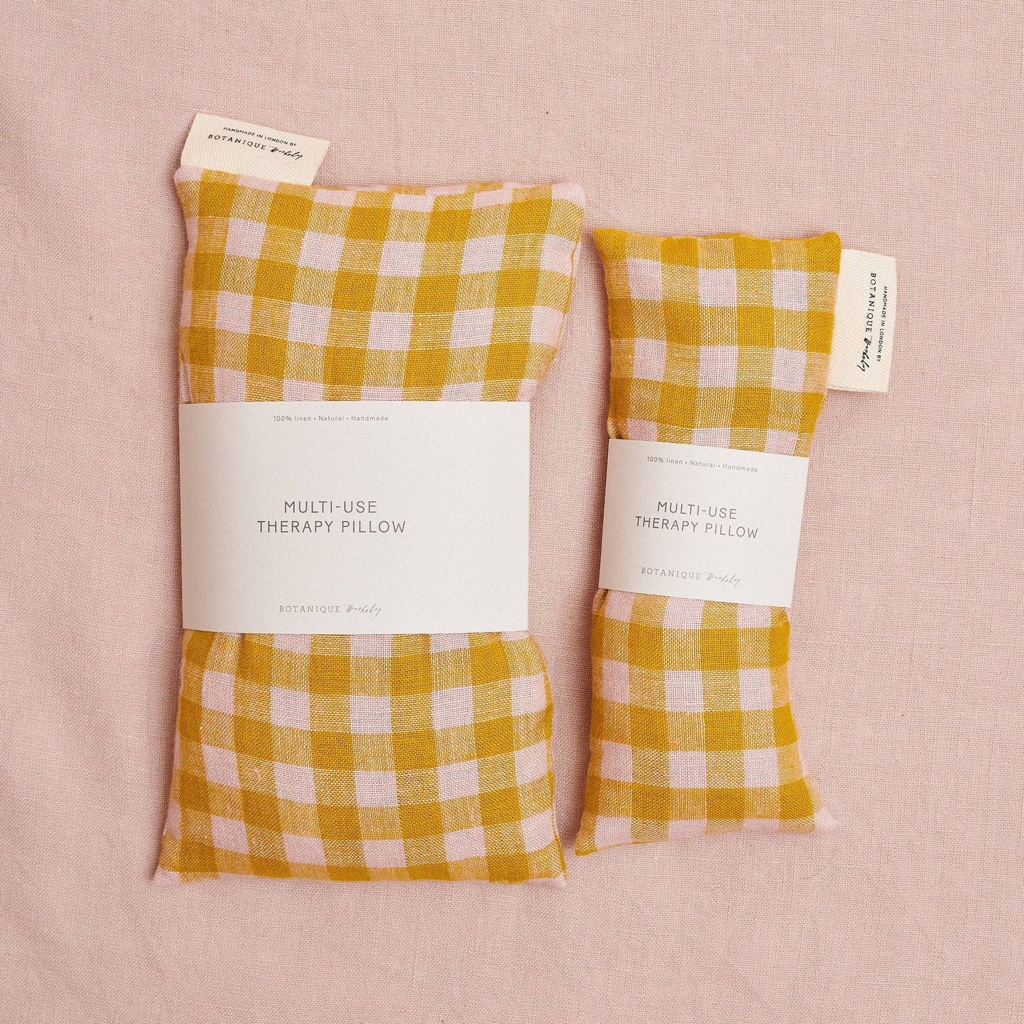 Multi-Use Lavender Therapy Pillow - Wes Gingham Linen