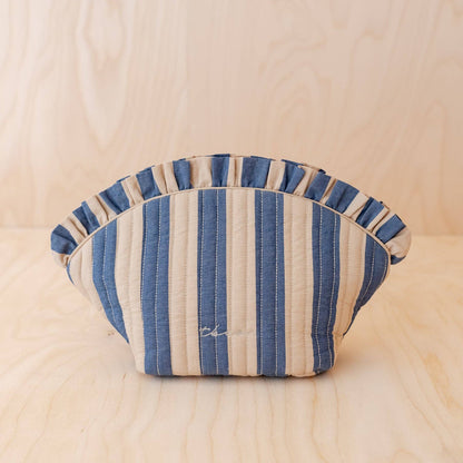 TBCo - Cotton Wash Bag in Navy Stripe - DOR & TAN