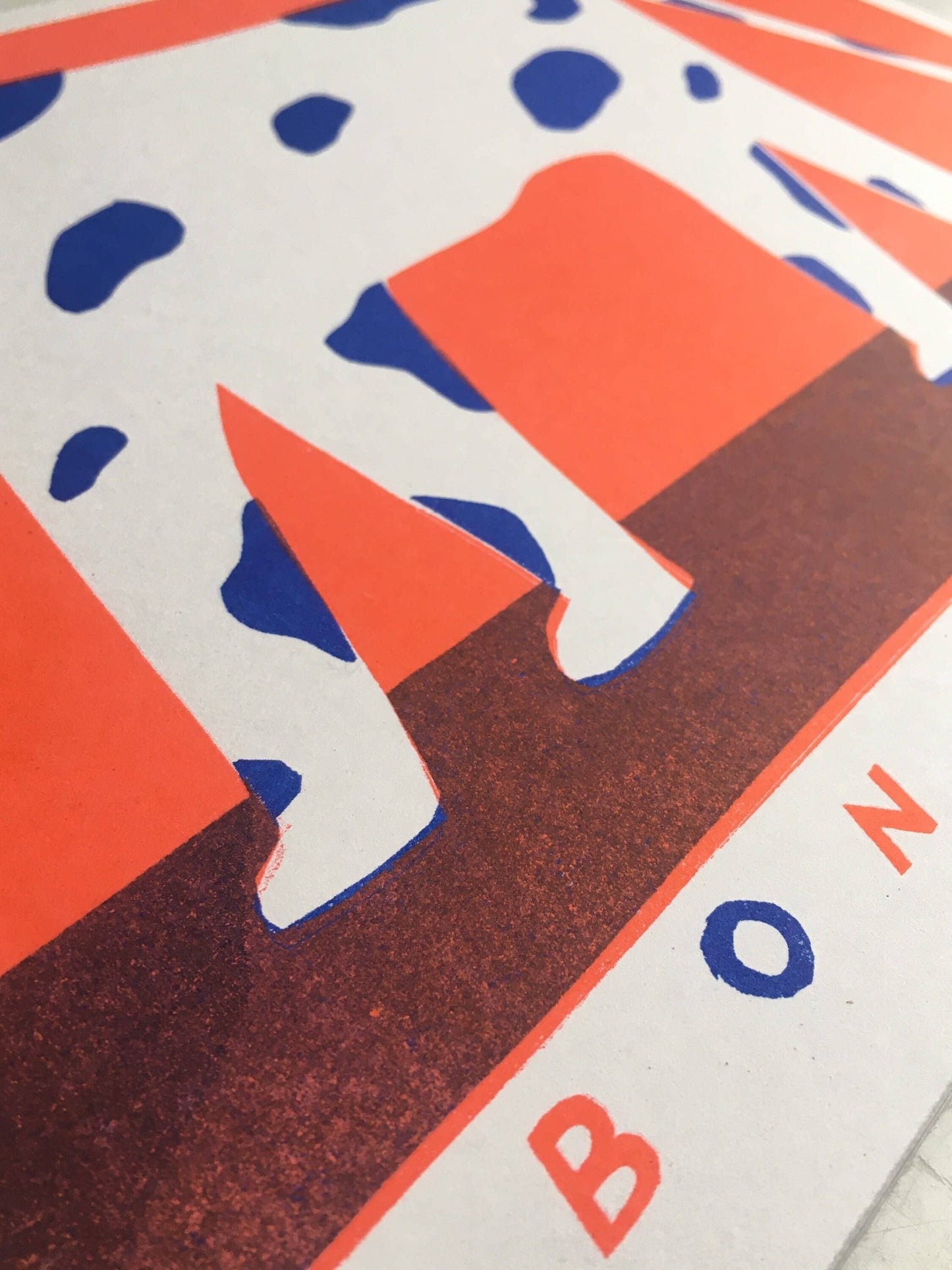Riso print (A4) - Bon Garçon Dog