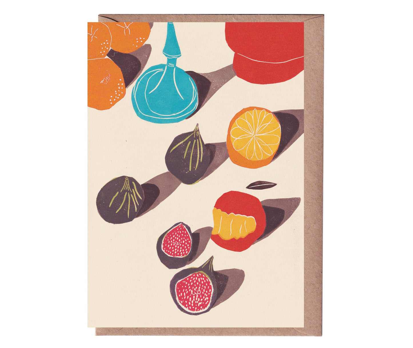 Greeting Card - Kitchen Table with Figs