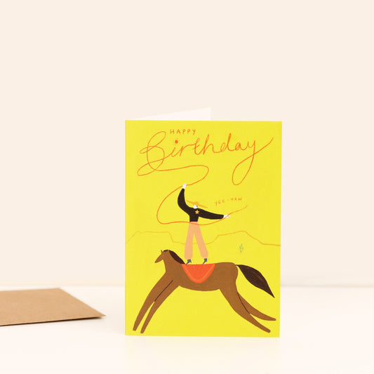 Card - Yee-Haw Cowboy Birthday Card