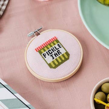 Pickle Jar - Cross Stitch Kit