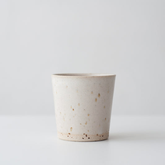 Beaker - Matte White & Speckled, Beaker - DOR & TAN | Contemporary Handmade Tableware