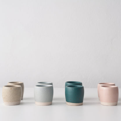 Espresso Cups - Nori Green & Speckle, Espresso Cups - DOR & TAN | Contemporary Handmade Tableware