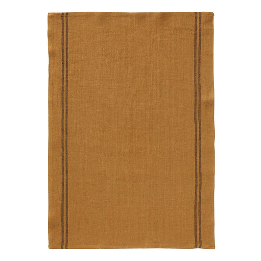 Linen Tea Towel - Wood & Stripe